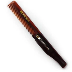1541 London Pocket Size Folding Comb w/ clip New