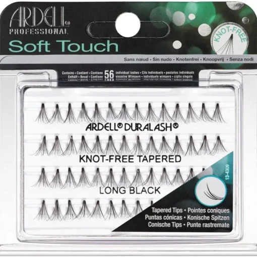 Ardell Soft Touch Individual Knot-Free Tapered Long Black Hot