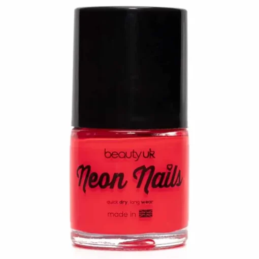 BeautyUK Beauty UK Neon Nail Polish – Coral Best