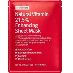 By Wishtrend Natural Vitamin 21.5% Enhancing Sheet Mask Clearance