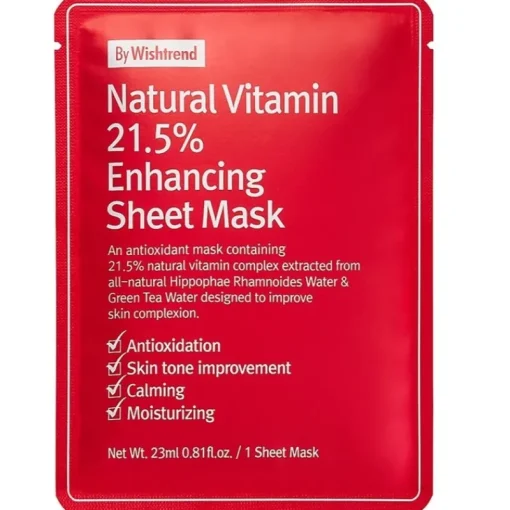 By Wishtrend Natural Vitamin 21.5% Enhancing Sheet Mask Clearance