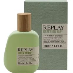 Replay Giftset Green On Me Woman Edp 100ml + Pochette New