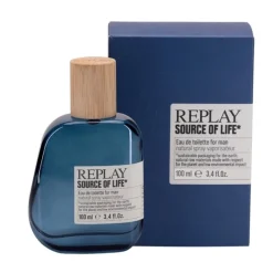 Replay Giftset Source Of Life Man Edt 100ml + Pochette Clearance