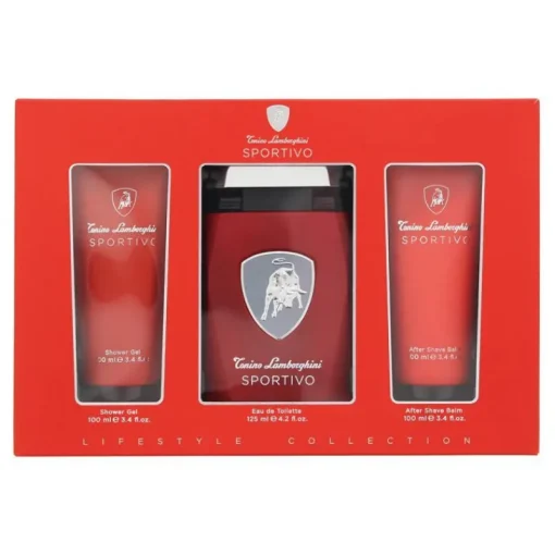 Lamborghini Sportivo Edt 125ml + Aftershave 100ml + Shower Gel 100ml Online