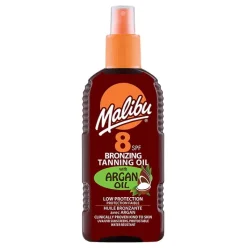 Malibu Bronzing Tanning Oil with Argan SPF8 200ml Outlet