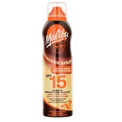 Malibu Continuous Dry Oil Spray SPF15 175ml Hot