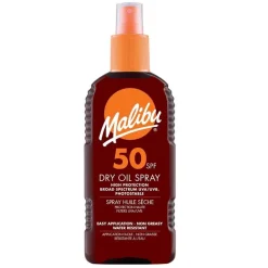 Malibu Dry Oil Spray SPF50 200ml New
