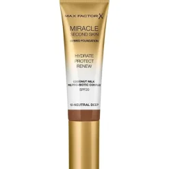 Max Factor Miracle Second Skin Foundation 12 Neutral Deep New