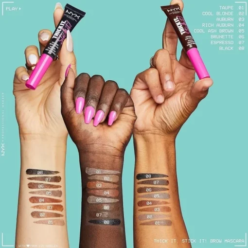 NYX PROF. MAKEUP Thick it. Stick it! Brow Mascara – Auburn Sale