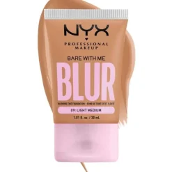 NYX PROF. MAKEUP Bare With Me Blur Tint Foundation 30ml 09 Light Medium Fashion