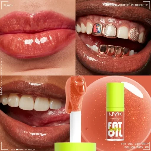 NYX PROF. MAKEUP Fat Oil Lip Drip 4.8 ml Follow Back Online
