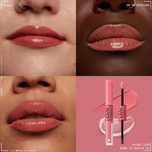 NYX PROF. MAKEUP Shine Loud Pro Pigment Lip Shine – Born to Hustle Best