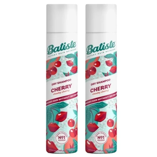 Batiste 2-pack Dry Shampoo Cherry 200ml New