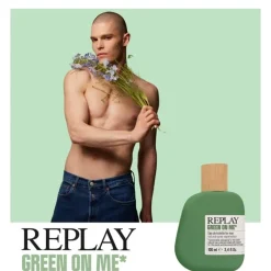 Replay Green On Me Man Edt 100ml New