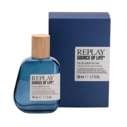 Replay Source Of Life Man Edt 50ml New