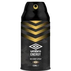 Umbro Energy Deo Body Spray 150ml New