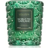 Voluspa Boxed Textured Glass Candle Noble Fir Garland 184g Fashion