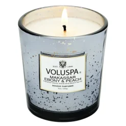 Voluspa Classic Boxed Candle Makassar Ebony & Peach 255g Clearance
