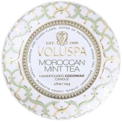 Voluspa Decorative Tin Candle Moroccan Mint Tea 113g Discount