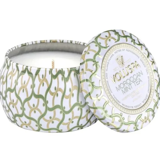 Voluspa Decorative Tin Candle Moroccan Mint Tea 113g Discount