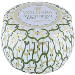 Voluspa Decorative Tin Candle Moroccan Mint Tea 113g Discount