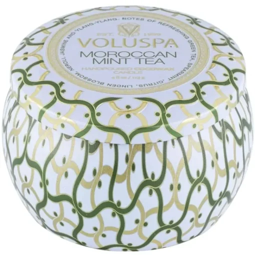 Voluspa Decorative Tin Candle Moroccan Mint Tea 113g Discount