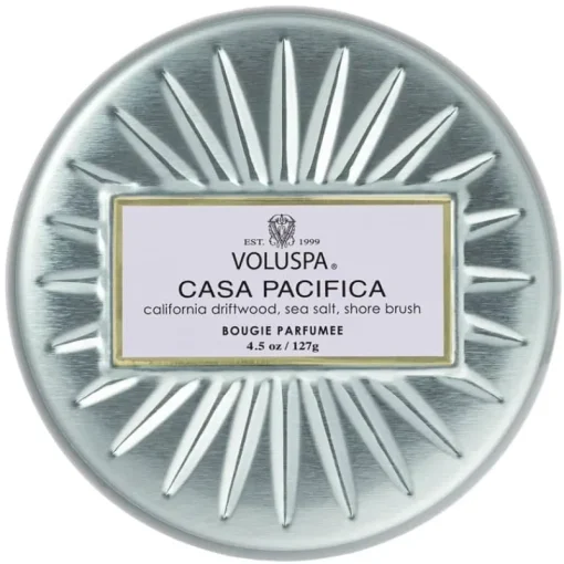Voluspa Decorative Tin Candle Casa Pacifica 127g New
