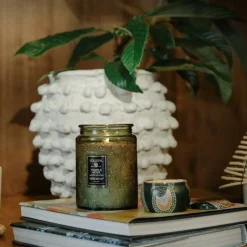 Voluspa Mini Decorative Tin Candle Temple Moss 113g Clearance