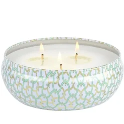 Voluspa 3-Wick Candle Decorative Tin Laguna 340g Outlet