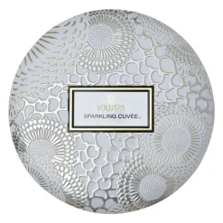Voluspa 3-Wick Candle Decorative Tin Sparkling Cuvée 340g Online