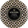 Voluspa 3-Wick Candle Decorative Tin Ambre Lumiere 340g Fashion