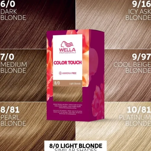 WELLA Color Touch Pure Naturals 8/0 Light Blonde Best