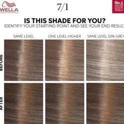 WELLA Color Touch Rich Naturals 7/1 Medium Ash Blonde New