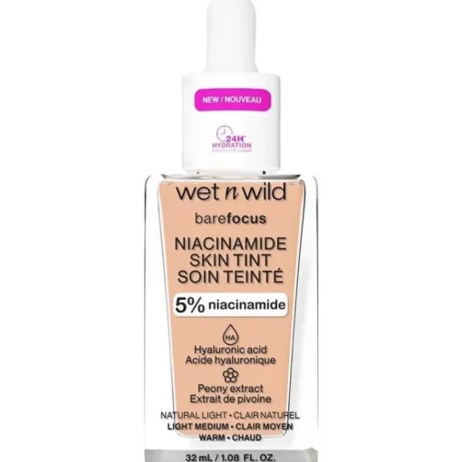 Wet n Wild Bare Focus Niacinamide Skin Tint 32ml – Light Online