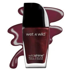 Wet n Wild Wild Shine Nail Color Burgundy Frost Sale