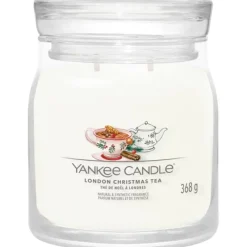 Yankee Candle Signature Medium Jar London Christmas Tea 368g Clearance